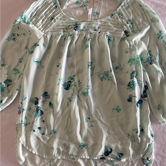 2 XS Lauren Conrad Top Floral Shirt Blouse Fall Long Sleeve Womens Lot Bundle - Picture 2 of 16